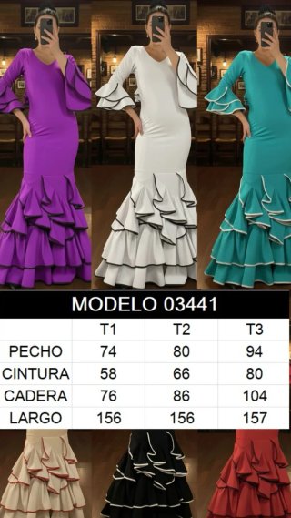 Vestido Flamenco Rojo Volantes