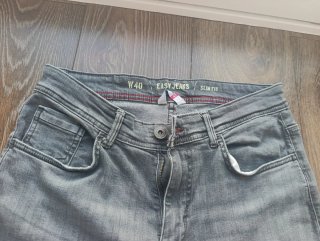 Pantalón vaquero hombre Slim Fit gris