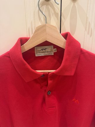 Polo Tomas Burberry Rojo Talla XL