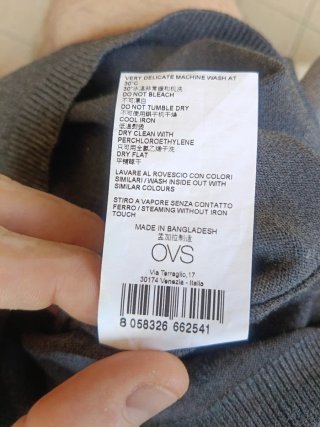 Vestitino grigio chiaro e scuro O.V.S.