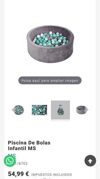 Piscina de Bolas para Bebé Gris y Menta