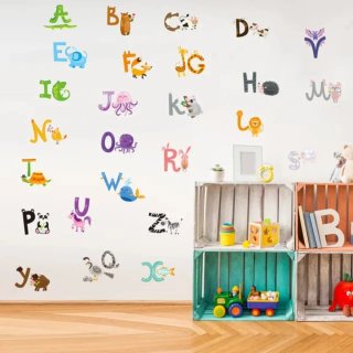 Pegatinas de pared decorativas con letras