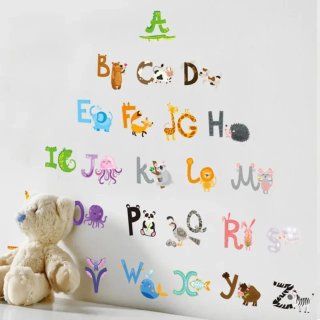 Pegatinas de pared decorativas con letras