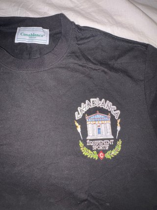 Camiseta Negra Casa Blanca Talla M