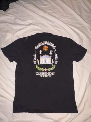 Camiseta Negra Casa Blanca Talla M