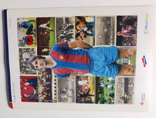 Lote 10 láminas cromos troquelados gigantes barça