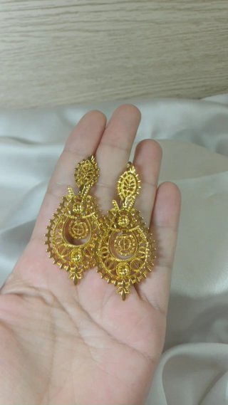 Pendientes Vintage Zarina Chapado Oro 18k