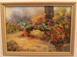 Cuadro Óleo Sabater Jardín Lienzo