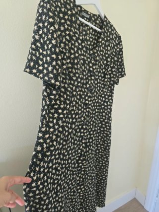 Vestido estampado Vintage .Talla grande