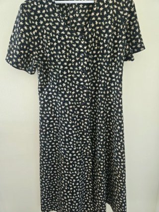 Vestido estampado Vintage .Talla grande