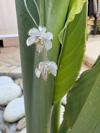 Pendientes Plata 925 Flor