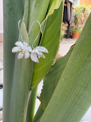 Pendientes Plata 925 Flor