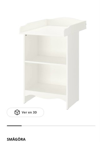 Cambiador bebé IKEA SMÅGÖRA blanco