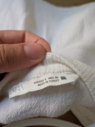 Blusa Zara Encaje Blanca