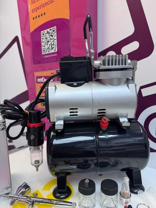 Compresor de pintura aerógrafo 240v/50hz pot 1/5hp 3L