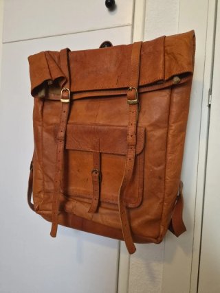 Mochila Cuero Berliner Bags Marrón