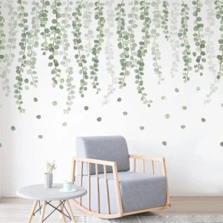 Pegatinas de pared de plantas colgantes