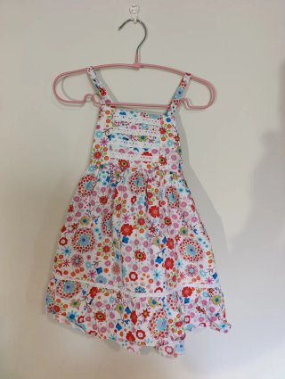 Lote 4 Vestidos Florales Niña 12-24 Meses