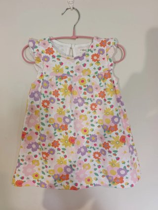 Lote 4 Vestidos Florales Niña 12-24 Meses