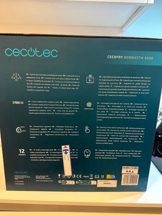 Cecotec Airfryer Negro - Cecofry Bombastik 6000