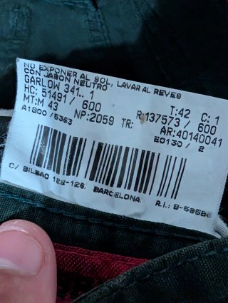 Pantalones Burberry Talla 42 Verde