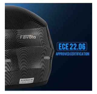 Casco Moto Integral Favoto Carbono talla L