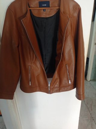 Chaqueta efecto piel Kiabi hombre S