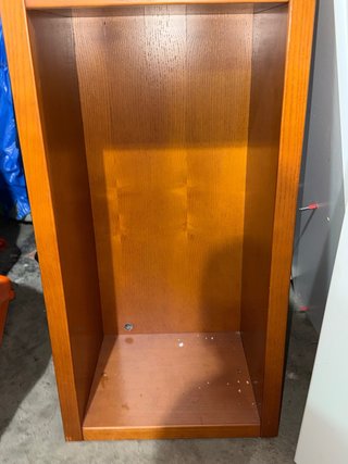 Vitrina Auxiliar Madera y Cristal