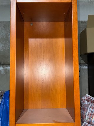 Vitrina Auxiliar Madera y Cristal