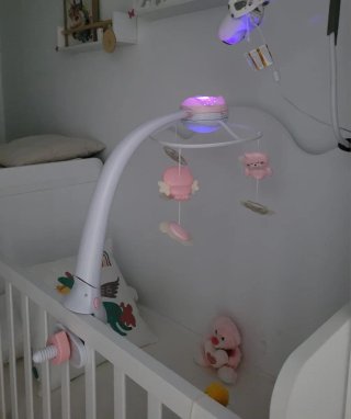 Proyector infantil Estrellitas Cuna Rosa