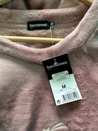 Pijama polar rosa empolvado