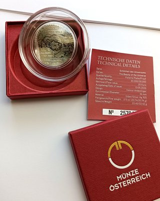 Moneda Austria 2026 Nebulosa Ojo de Gato