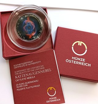 Moneda Austria 2026 Nebulosa Ojo de Gato