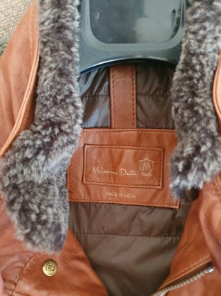 Chaqueta de piel Massimo Dutti