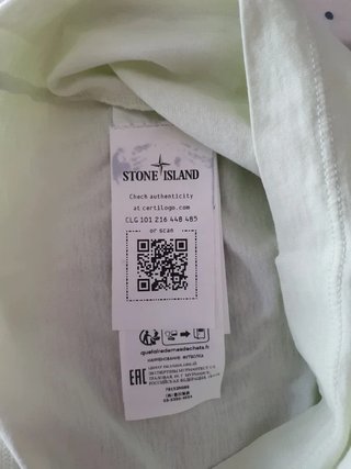 Stone Island T-Shirt Uomo Verde Menta Logo - tg.S
