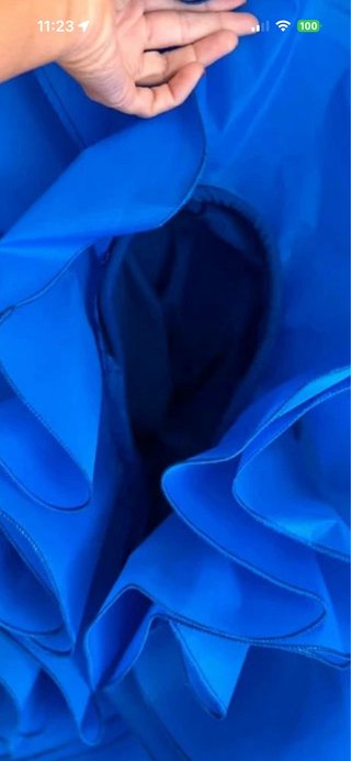 Vestido Flamenco Azul Klein Talla Única