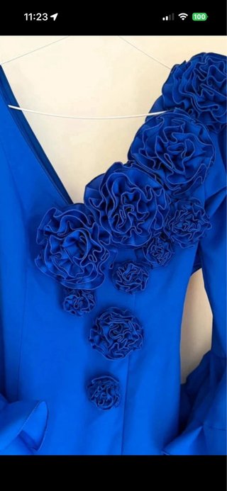 Vestido Flamenco Azul Klein Talla Única