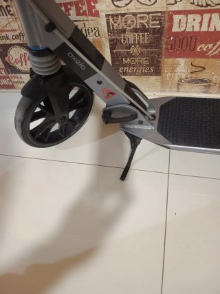 Patinete Plegable Gris y Negro