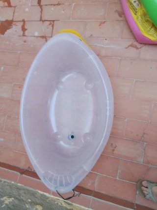 2 Bañeras plástico de pato bebé