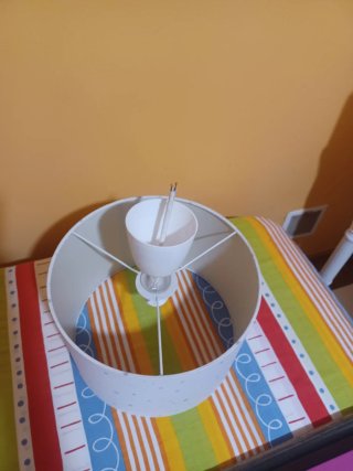 Lámpara de tela con estrellas