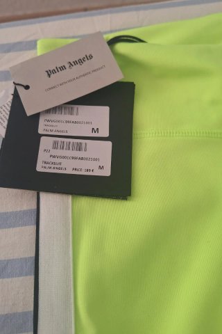 Conjunto Palm Angels Mujer Top y Leggings Neón M