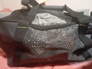 Transportín gato IBIYAYA negro/gris