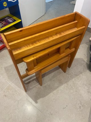 Escritorio infantil plegable de madera