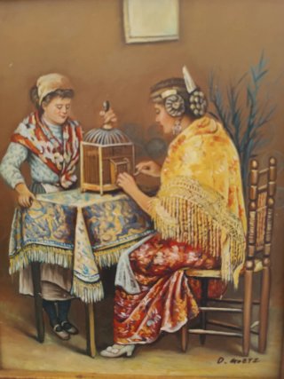 Cuadro Óleo Costumbrista D. Goetz