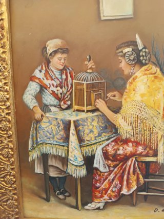 Cuadro Óleo Costumbrista D. Goetz