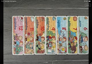 Puzzle Meses del Año Madera