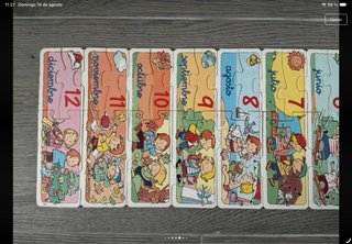 Puzzle Meses del Año Madera