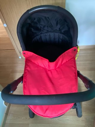 Carro capazo Baby Monster negro y rojo