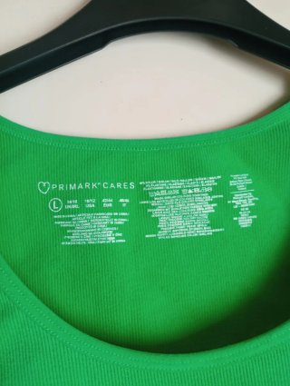 Blusa verde manga corta Primark Talla L