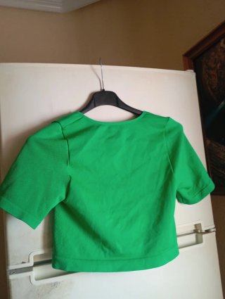 Blusa verde manga corta Primark Talla L